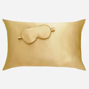 Pack Masque Et Taie D'oreiller En Dorée